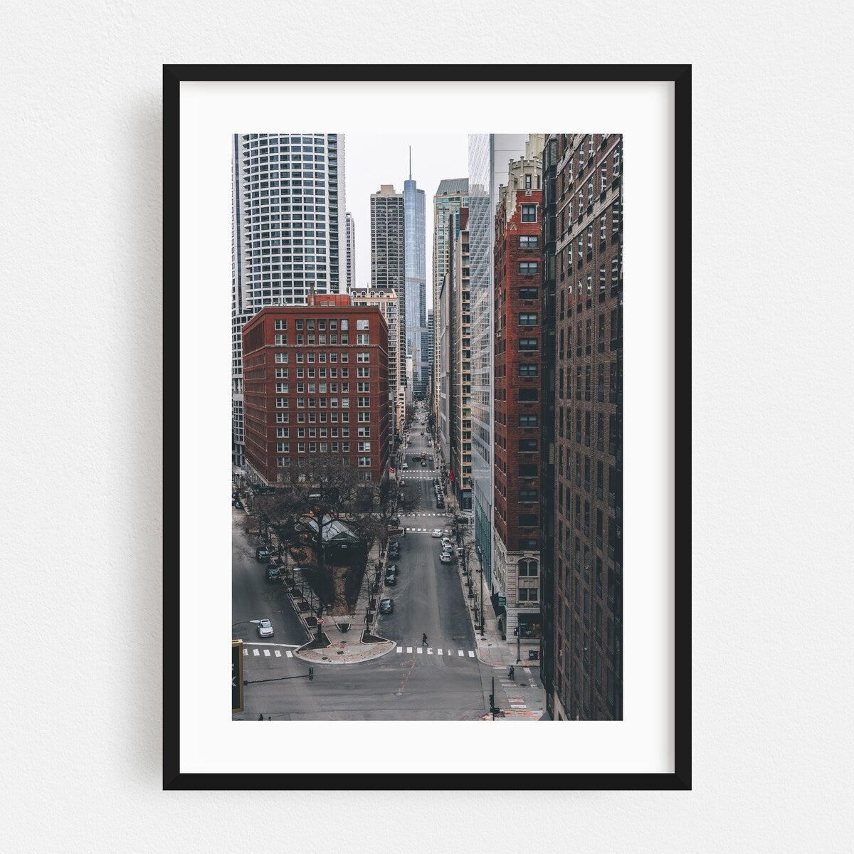 Chicago Illinois Down the Road Photography Urban Art Print/Poster