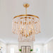 Chichoice Wood Beaded Chandelier Coastal Pendant Light Modern Farmhouse for Living Room, Bedroom, Dining Room, Kitchen