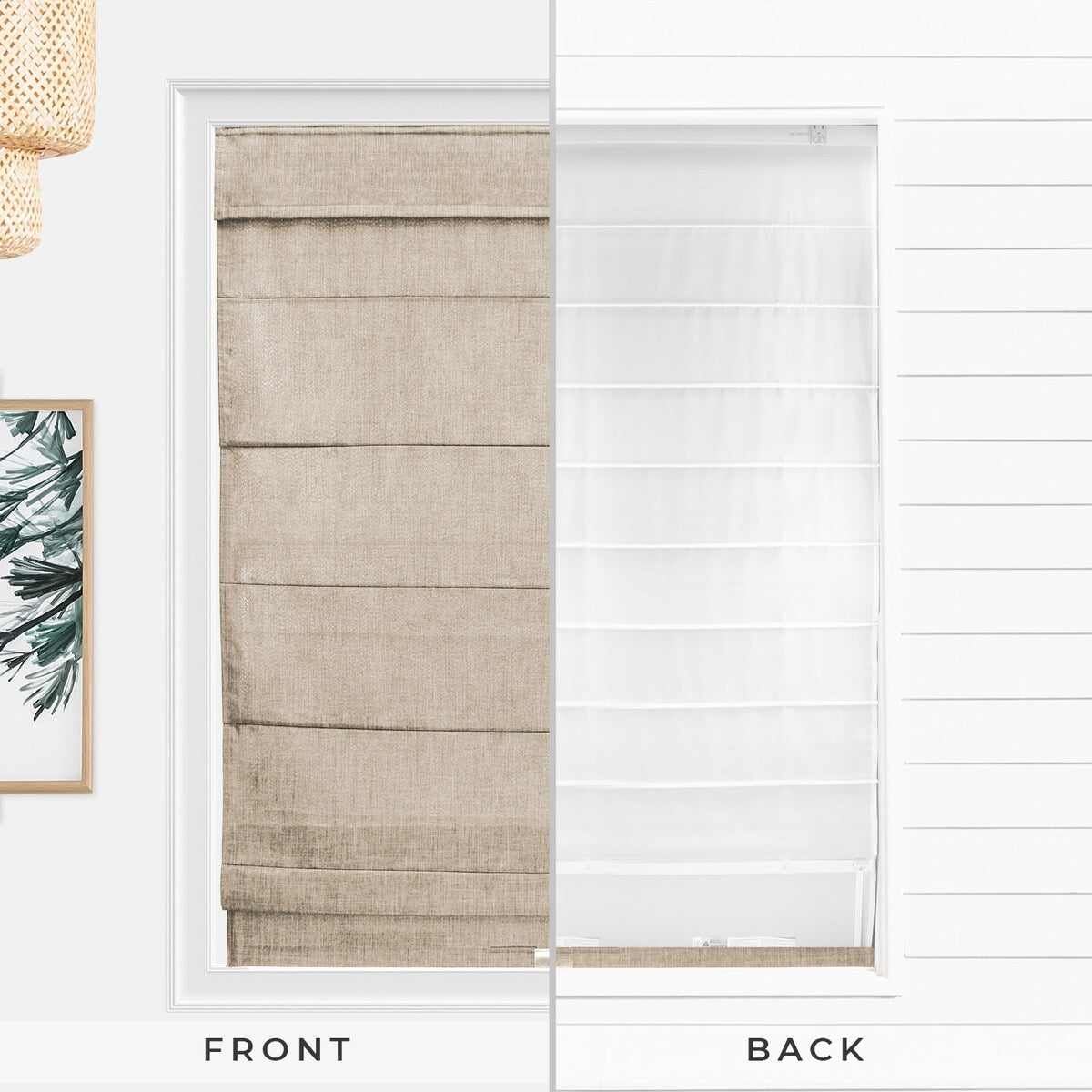 Chicology Cordless Light Filtering Roman Shade Privacy & Style