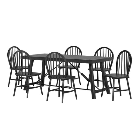 Chilacot Iron and Wood 7 Piece Dining Set by Christopher Knight Home