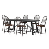 Chilacot Iron and Wood 7 Piece Dining Set by Christopher Knight Home
