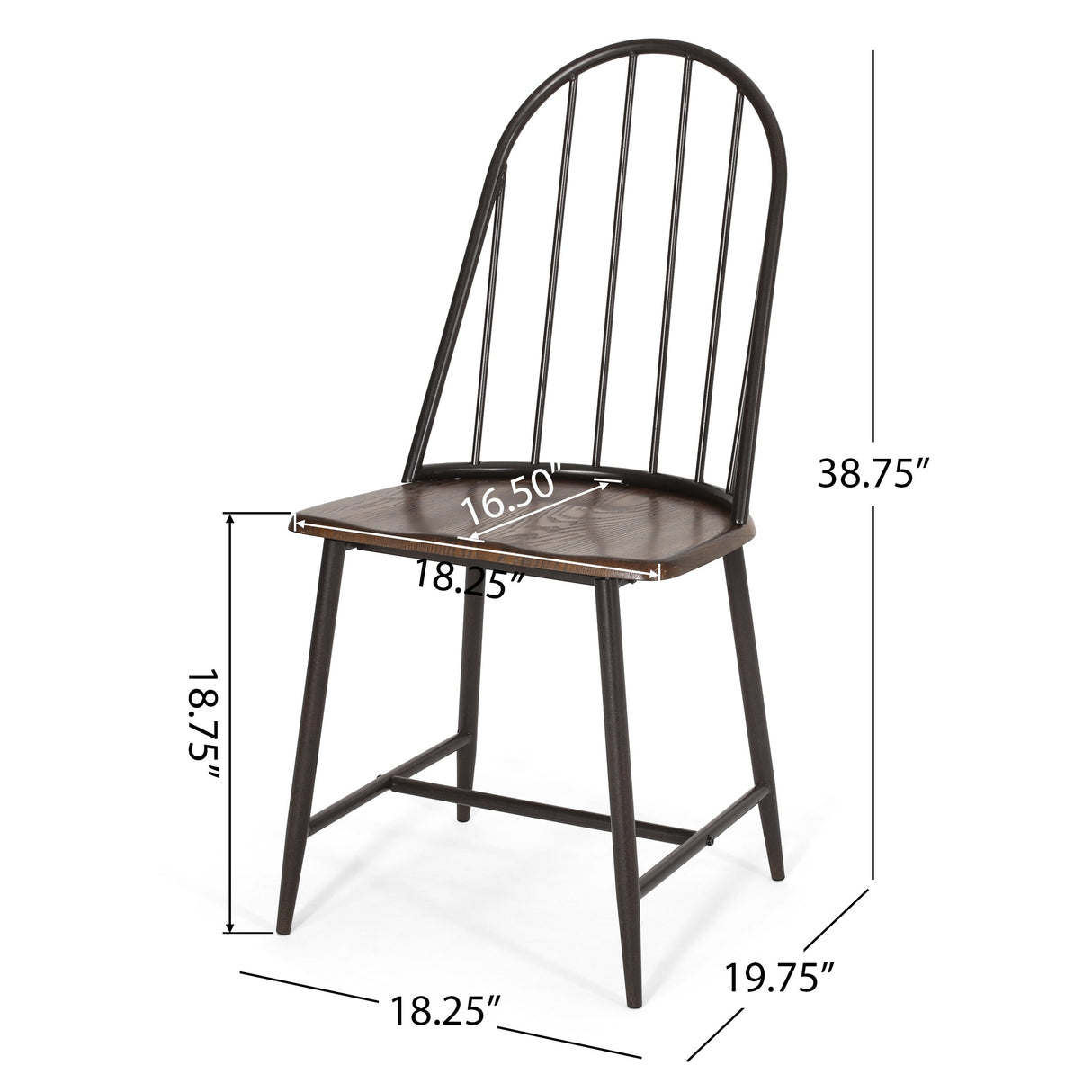 Chilacot Iron and Wood 7 Piece Dining Set by Christopher Knight Home