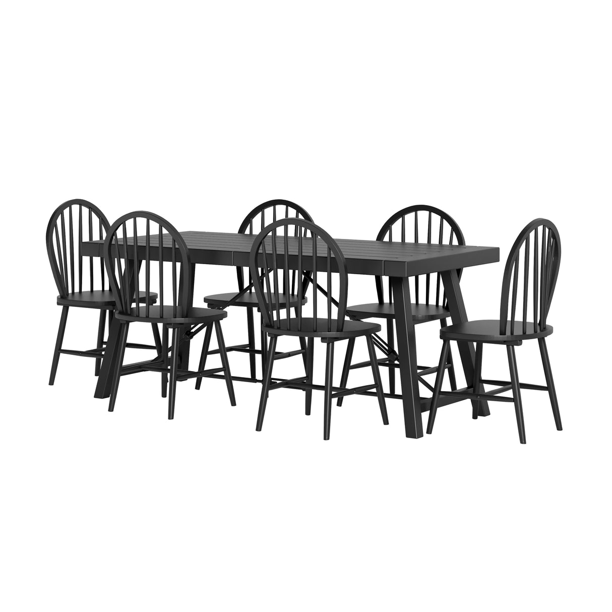 Chilacot Iron and Wood 7 Piece Dining Set by Christopher Knight Home