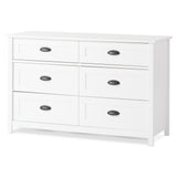 Child Craft Abbott Matte White Ready to Assemble Double Dresser