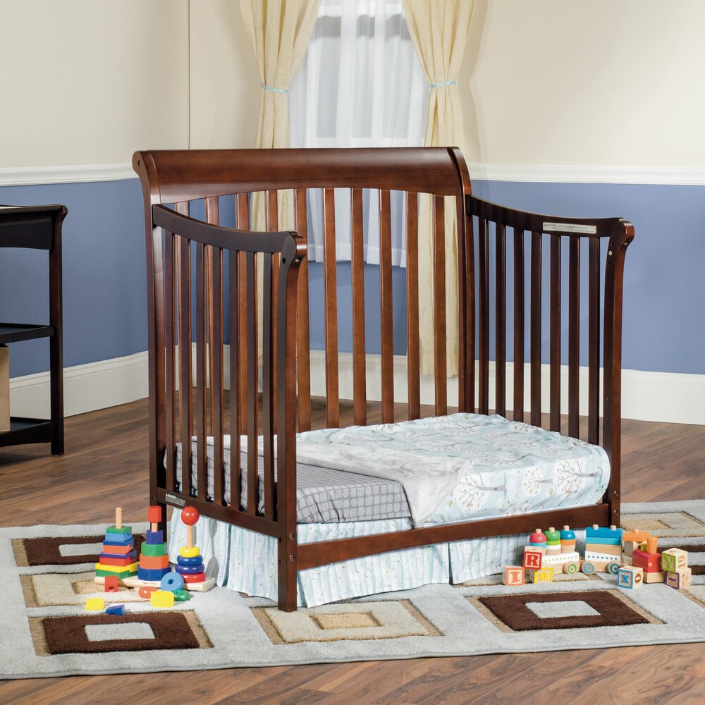 Child Craft Ashton Mini 4-in-1 Convertible Crib in Select Cherry