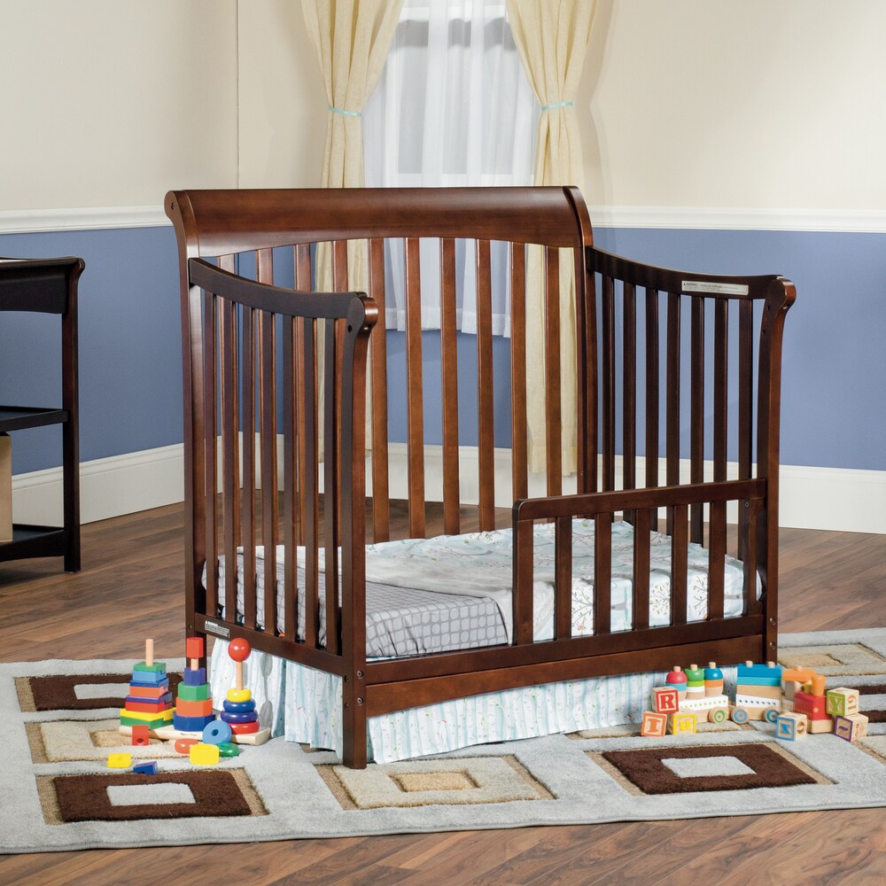 Child Craft Ashton Mini 4-in-1 Convertible Crib in Select Cherry