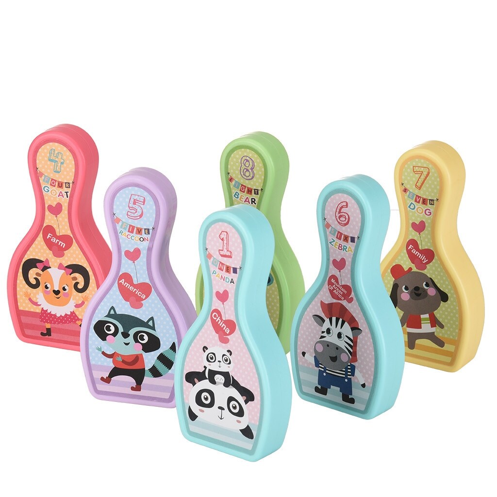 Children's Cartoon Outdoor Mini Bowling Game For Fun Games, Team Sports