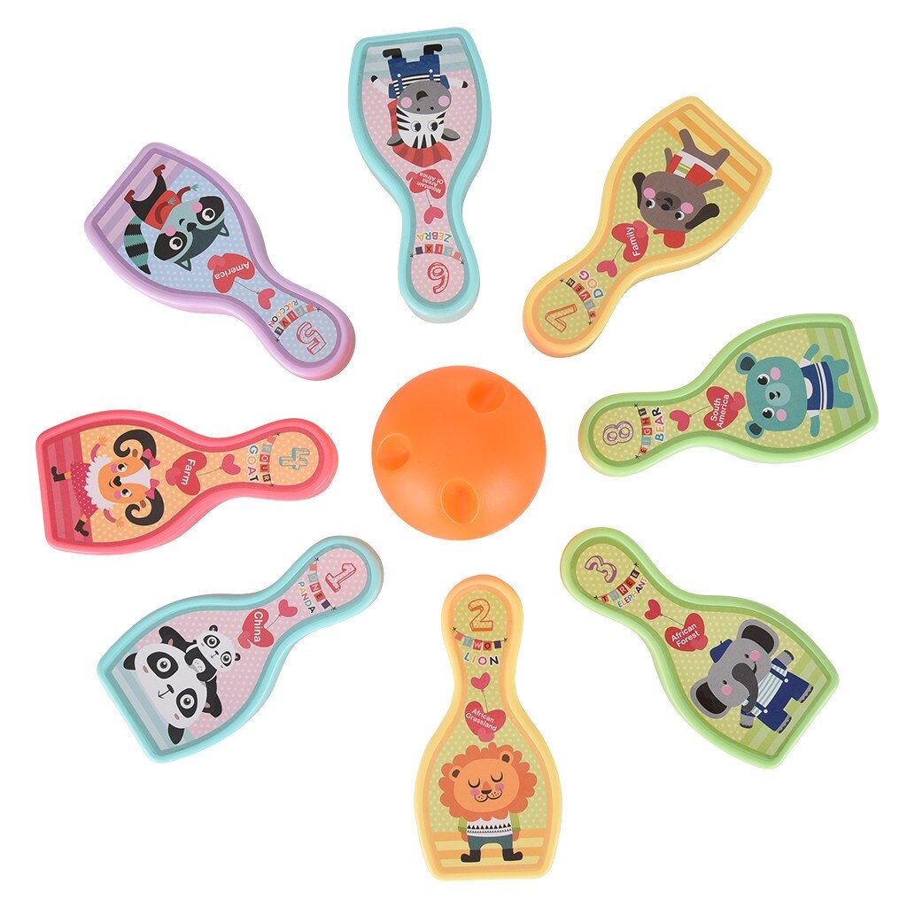 Children's Cartoon Outdoor Mini Bowling Game For Fun Games, Team Sports