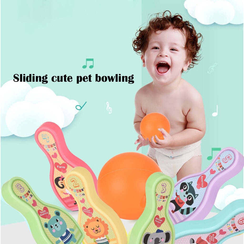 Children's Cartoon Outdoor Mini Bowling Game For Fun Games, Team Sports