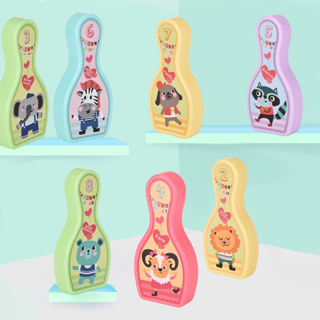 Children's Cartoon Outdoor Mini Bowling Game For Fun Games, Team Sports