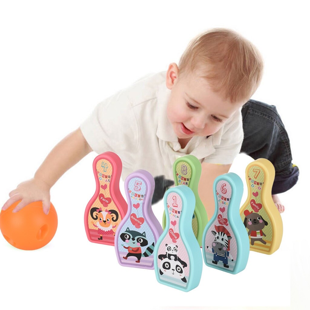 Children's Cartoon Outdoor Mini Bowling Game For Fun Games, Team Sports