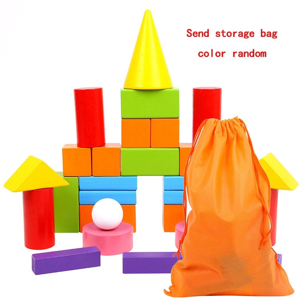 Children's Educational Toys Fairy Building Blocks Tower Game - Green - Green