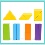 Children's Educational Toys Fairy Building Blocks Tower Game - Green - Green
