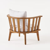 Chilian Outdoor 2 Seater Acacia Wood Club Chairs and Side Table Set by Christopher Knight Home
