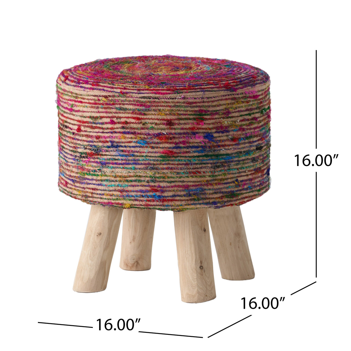 Chiloquin Silk Swirl Stool by Christopher Knight Home