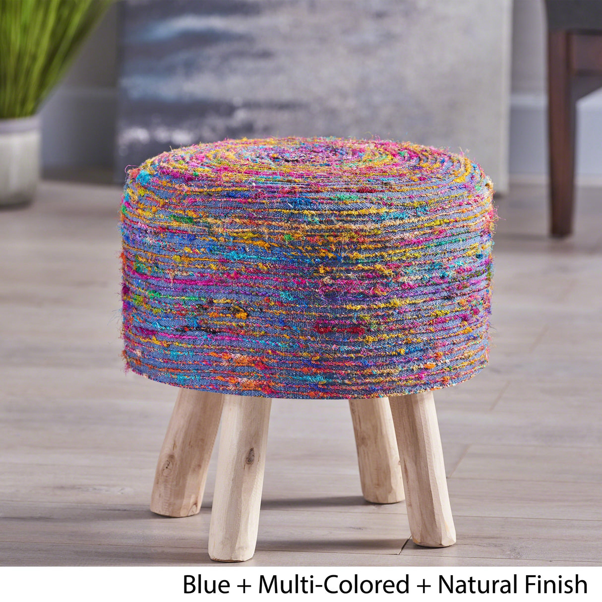 Chiloquin Silk Swirl Stool by Christopher Knight Home