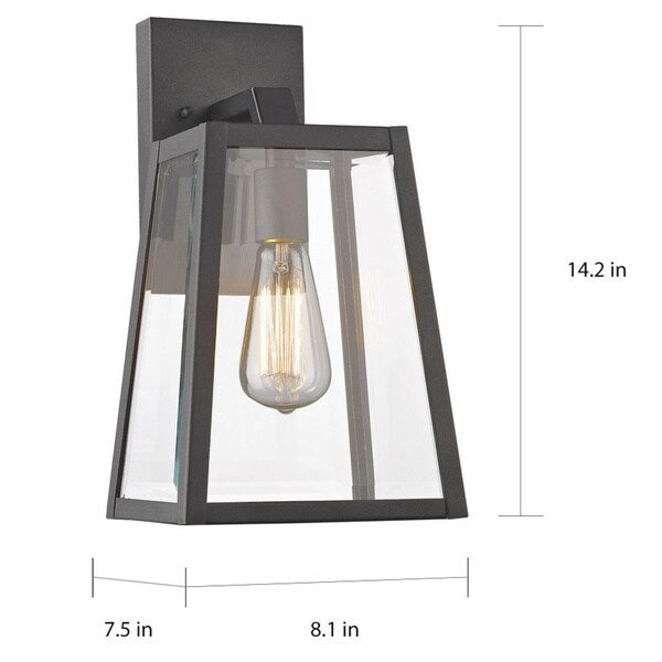 Chloe Lighting Transitional 1-light Black Outdoor Wall Lantern