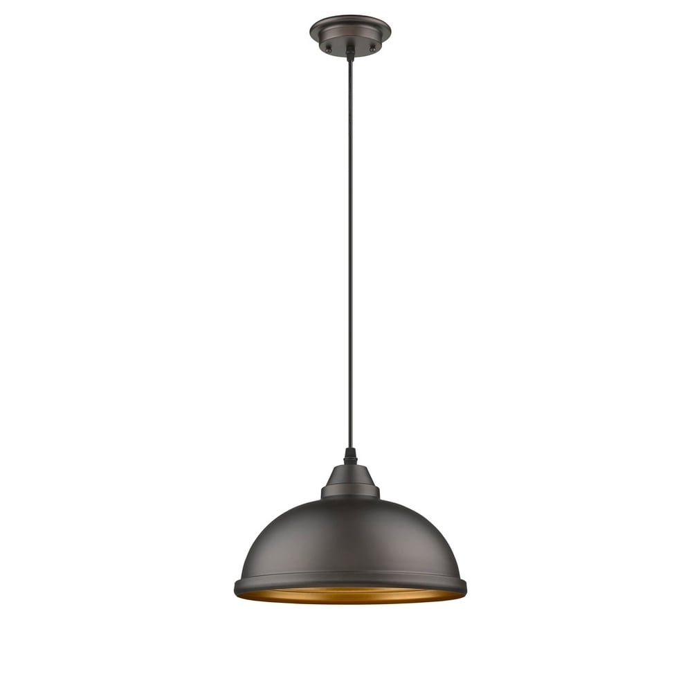 Transitional 1-light Oil Rubbed Bronze Pendant