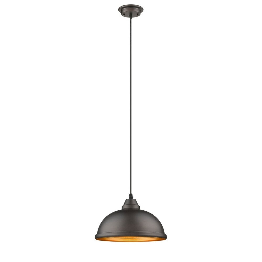 Transitional 1-light Oil Rubbed Bronze Pendant