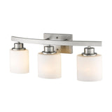 Chloe Transitional 3-light Brushed Nickel Bath/Vanity Light