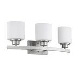 Chloe Transitional 3-light Brushed Nickel Bath/Vanity Light