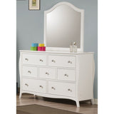 Chloe White 5-piece Panel Bedroom Set with 2 Nightstands