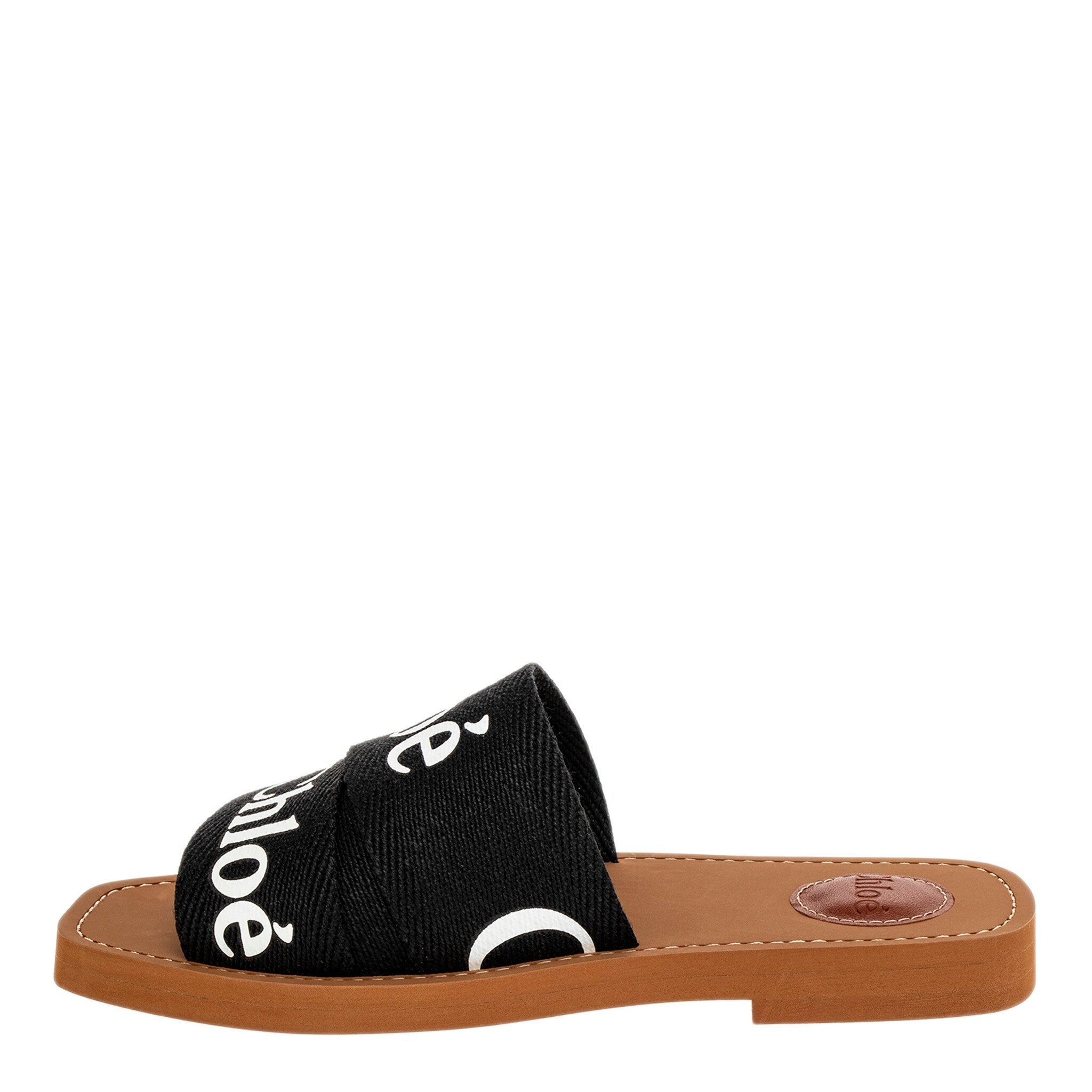 Chloe Woody Flat Mule - Black – Overstock