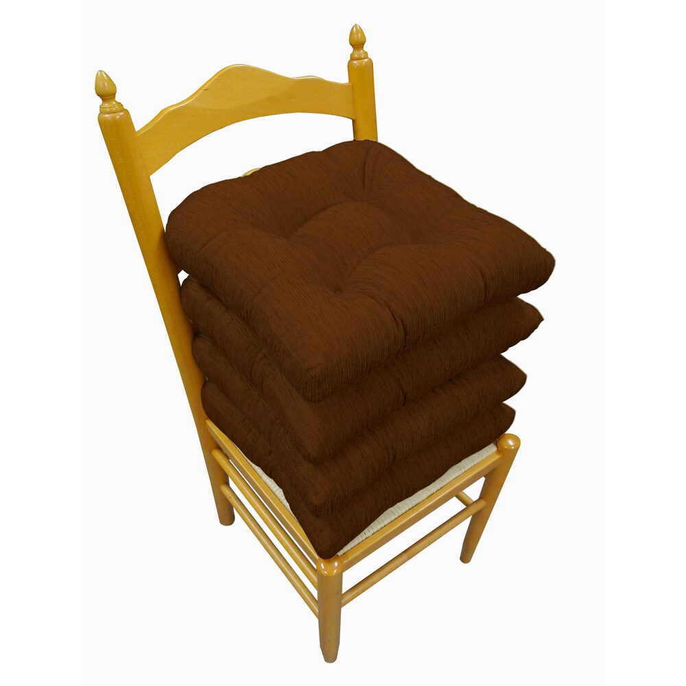 Elegance Chenille Non-slip Chair Pads (Set of 4)