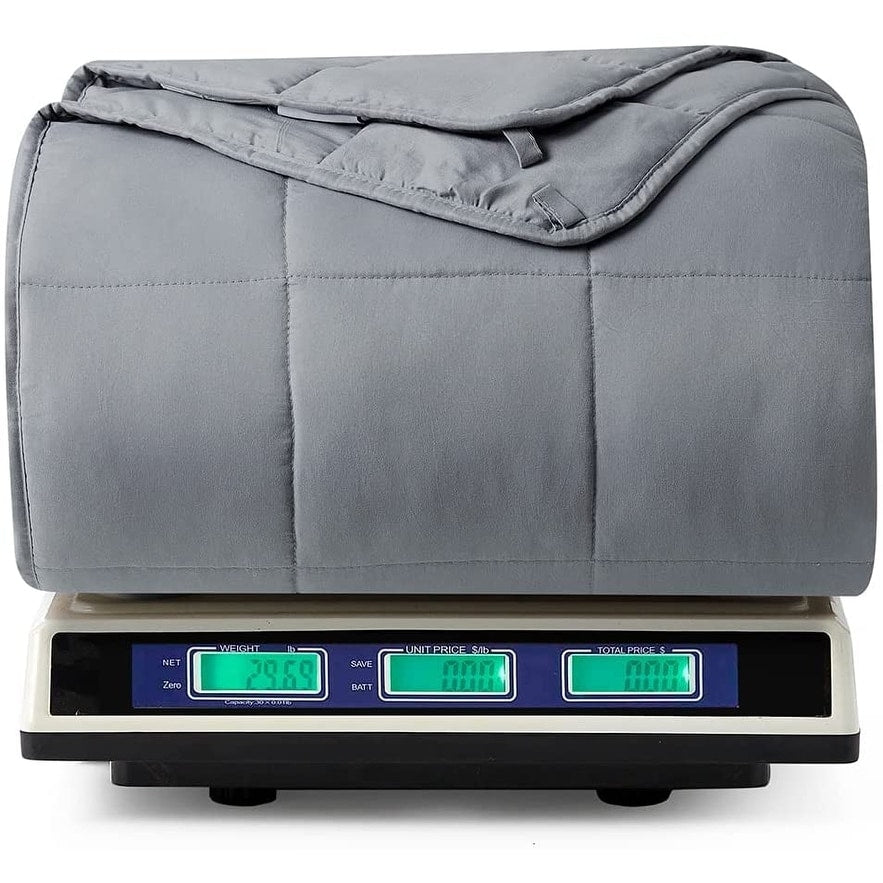 Chommie Weighted Coma Inducer® Comforter - Are You Kidding - Frosted Orange