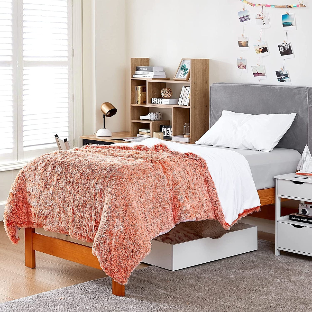 Chommie Weighted Coma Inducer® Comforter - Are You Kidding - Frosted Orange