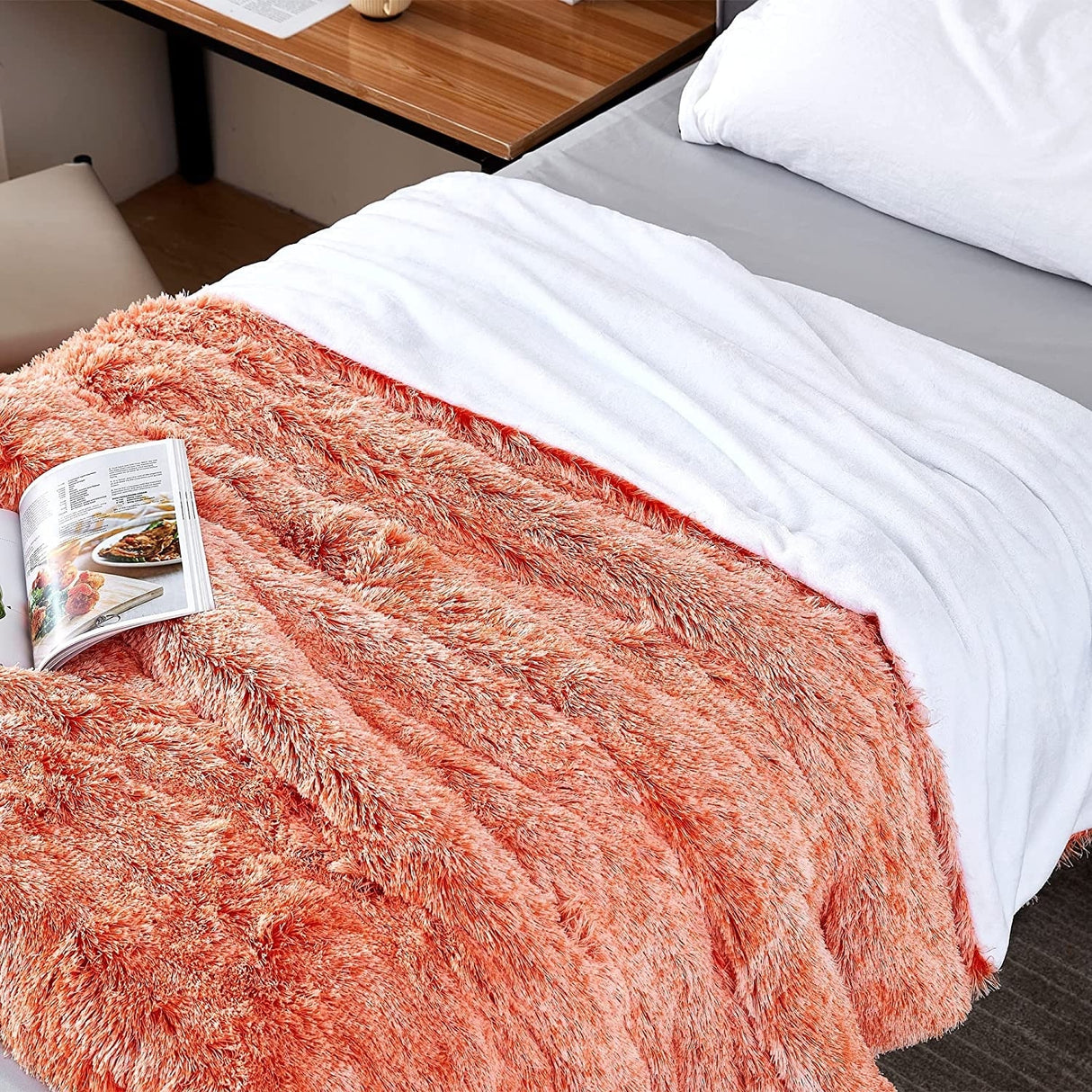 Chommie Weighted Coma Inducer® Comforter - Are You Kidding - Frosted Orange