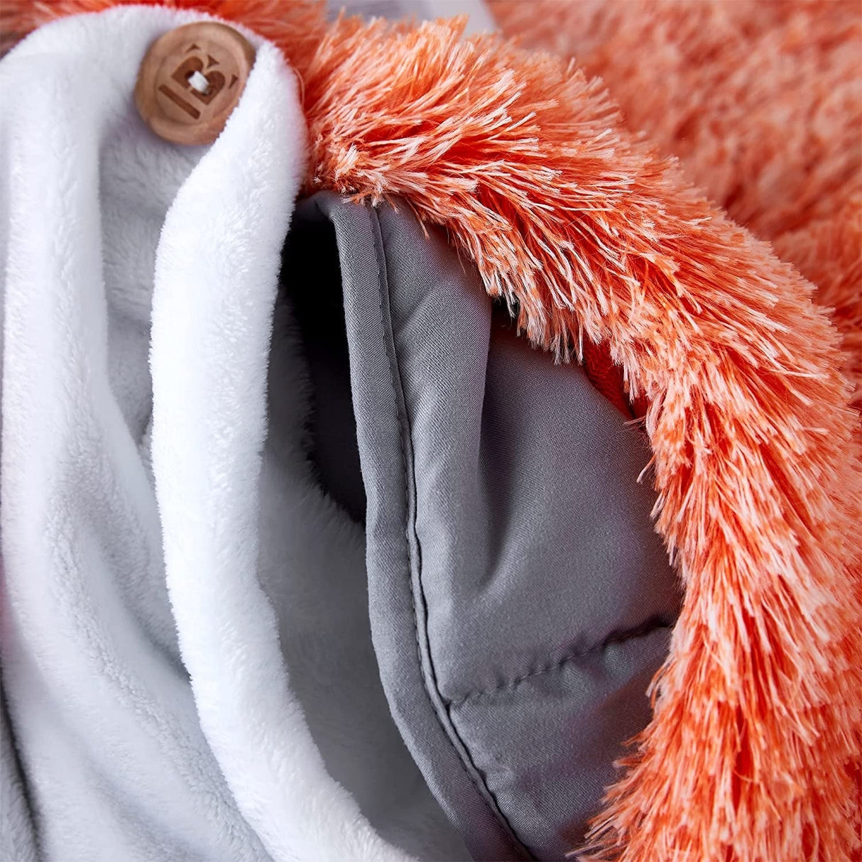 Chommie Weighted Coma Inducer® Comforter - Are You Kidding - Frosted Orange