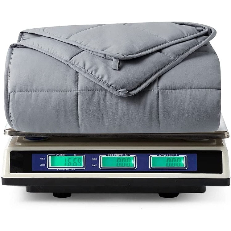 Chommie Weighted Coma Inducer® Comforter - Are You Kidding - Frosted Orange