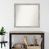 Custom Wall Mirror, 32-in side, Dove Greywash Narrow Framed Wall Mirror - Dove Greywash Narrow