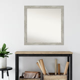 Custom Wall Mirror, 32-in side, Dove Greywash Narrow Framed Wall Mirror - Dove Greywash Narrow