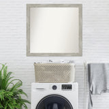 Custom Wall Mirror, 32-in side, Dove Greywash Narrow Framed Wall Mirror - Dove Greywash Narrow