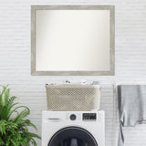 Custom Wall Mirror, 32-in side, Dove Greywash Narrow Framed Wall Mirror - Dove Greywash Narrow