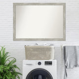 Custom Wall Mirror, 32-in side, Dove Greywash Narrow Framed Wall Mirror - Dove Greywash Narrow