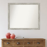 Custom Wall Mirror, 32-in side, Dove Greywash Narrow Framed Wall Mirror - Dove Greywash Narrow