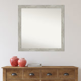 Custom Wall Mirror, 32-in side, Dove Greywash Narrow Framed Wall Mirror - Dove Greywash Narrow