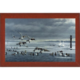 Choptank Gathering-WILGOE85713 Framed Print 24"x39" by Wilhelm Goebel