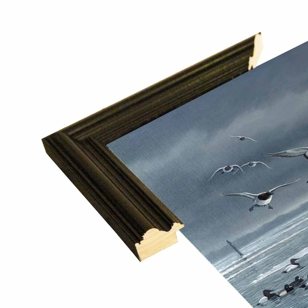 Choptank Gathering-WILGOE85713 Framed Print 24"x39" by Wilhelm Goebel