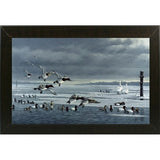 Choptank Gathering-WILGOE85713 Framed Print 24"x39" by Wilhelm Goebel