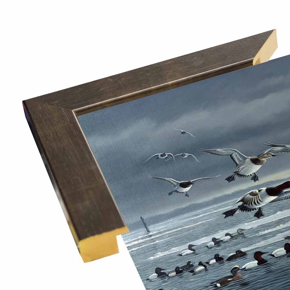 Choptank Gathering-WILGOE85713 Framed Print 24"x39" by Wilhelm Goebel