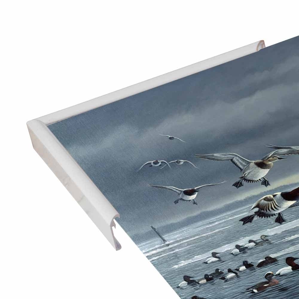 Choptank Gathering-WILGOE85713 Framed Print 24"x39" by Wilhelm Goebel