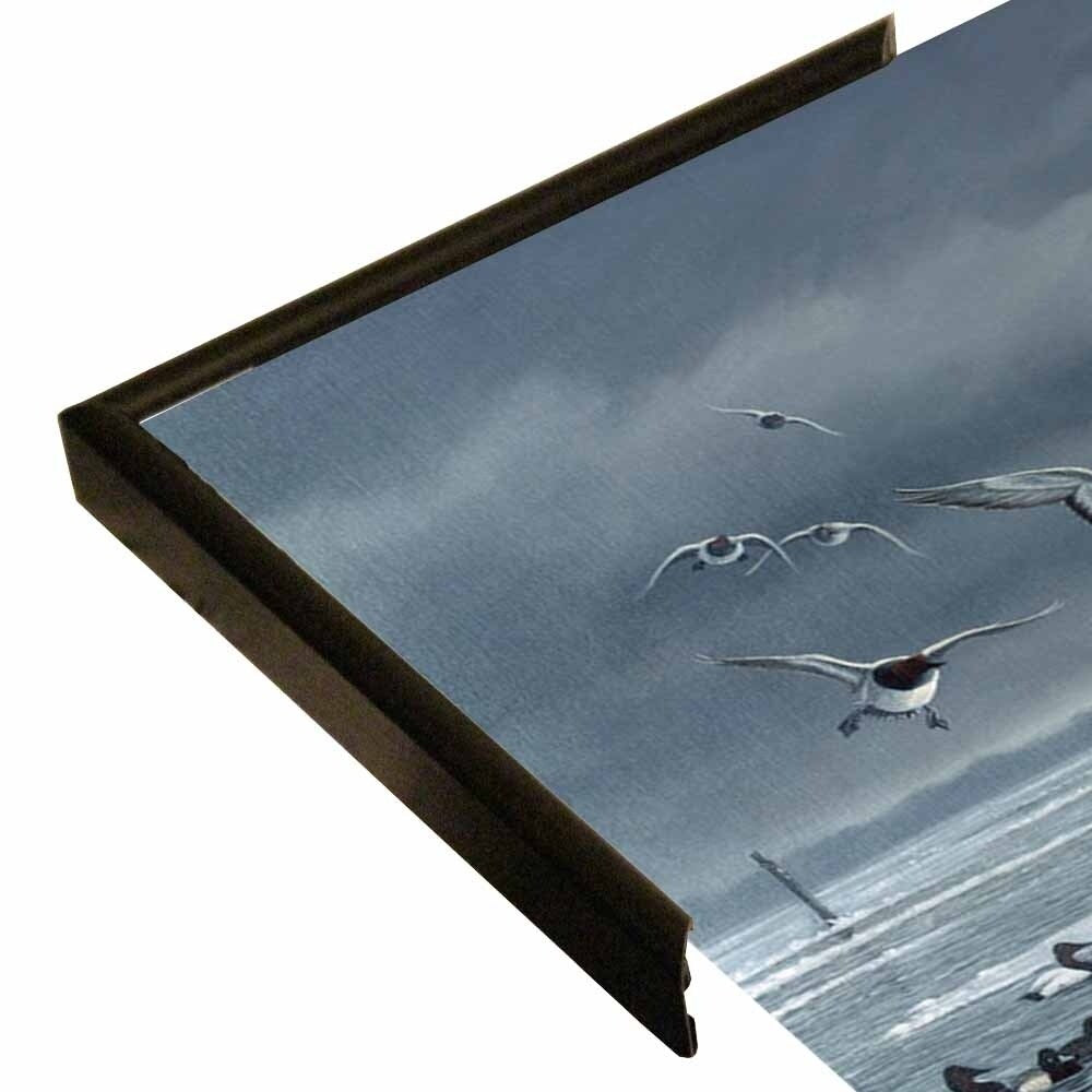 Choptank Gathering-WILGOE85713 Framed Print 24"x39" by Wilhelm Goebel