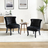 Christi Vibrant Tufted Velvet Upholstered Accent Chairs Set of 2 by HULALA HOME