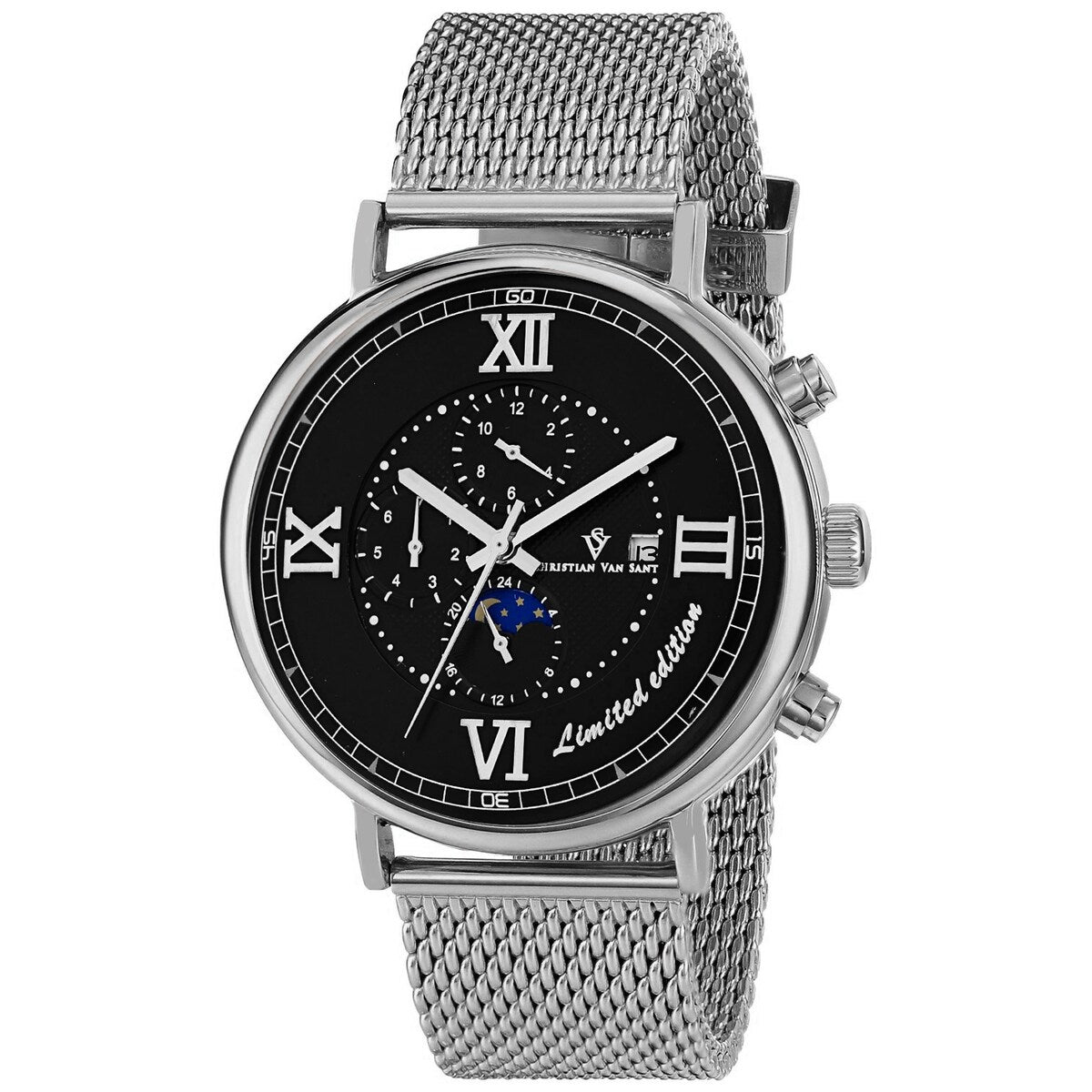 Christian Van Sant Men's Somptueuse LTD Black Dial Watch - CV1151 - 6 (36)