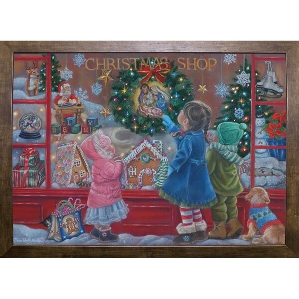 Christmas Blessings-TRIREI90187 Framed Print 25.25"x36" by Tricia Reilly-Matthews