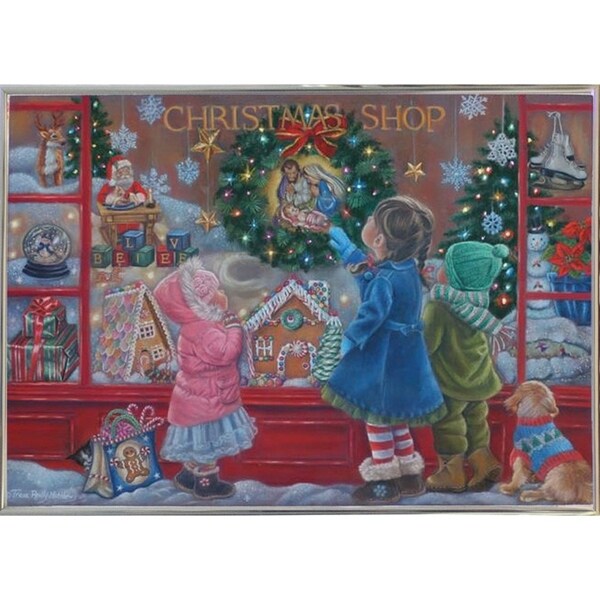 Christmas Blessings-TRIREI90187 Framed Print 25.25"x36" by Tricia Reilly-Matthews